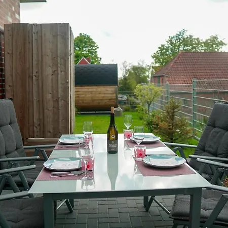Haus Nordseeliebe Mit Aussensauna, Outdoor Dusche Und Wallbox Vakantiehuis Dornum